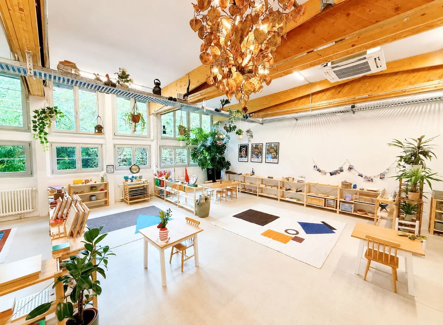 Prepared Montessori environment at Trinity Kindergarten in Horgen